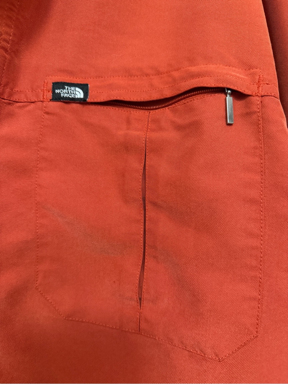 The North Face long sleeve, button-up, rust/orange - size L - Picture 3 of 8